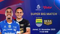 Link Live Streaming BRI Super League: Persib vs Dewa United, Tayang di Vidio